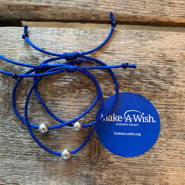 Make-A-Wish Sterling Silver Bead Bracelet